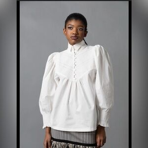 love binetti emma white shirt sz L